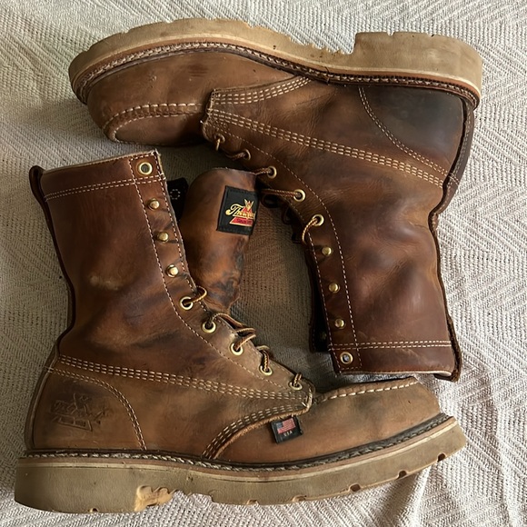 THOROGOOD MEN'S STEEL TOE LACE UP WORK BOOTS size 9 - Picture 6 of 11